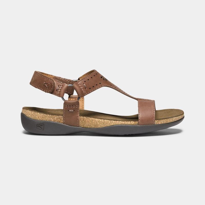 Cheap Keen Kaci Ana T-strap Womens Sandals Brown NZ (4693-ZMHFE)